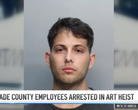 mugshot of Miami Port worker accused of art theft